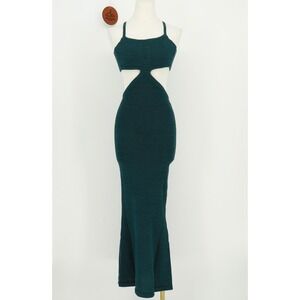 malika maxi dress emerald fitted lace wedding dress Malika Maxi Dress
